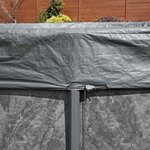 Bestway Couverture de piscine 1 Ø4 27 m Rond Polyester Gris for