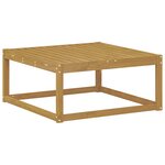 vidaXL Pouf d'Extérieur Bois d'Acacia Massif Blanc 79 x 79 x 37 cm