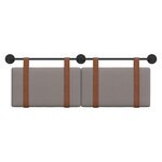 vidaXL Tête de lit suspendue Uni Taupe 150 x 55 x 5 cm PU antique