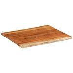 vidaXL Dessus de table 100x80x3 8 cm rectangulaire bois massif acacia