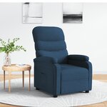 vidaXL Fauteuil inclinable Bleu Tissu