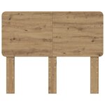 vidaXL Tête de lit Chêne artisanal 135 cm Bois d'ingénierie