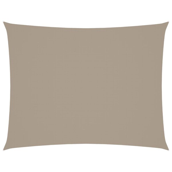 vidaXL Voile de parasol tissu oxford rectangulaire 3x4 5 m taupe