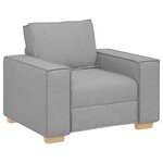 vidaXL Canapé Fauteuil Gris Nuage 60 cm Tissu