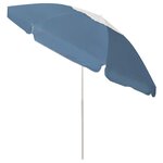 vidaXL Parasol de plage Bleu 240 cm