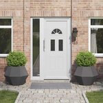 vidaXL Jardinière 2 Pièces Noir 75 x 75 x 60 cm Acier