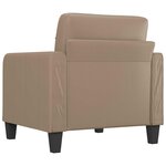 vidaXL Fauteuil Cappuccino 60 cm Similicuir