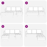 vidaXL Ensemble de canapé 2 pièces avec coussins en tissu vert foncé
