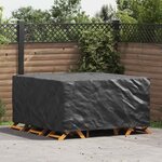 vidaXL Housse pour mobilier d'extérieur Noir 180 x 190 x 85 cm 420D