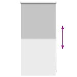 Store enrouleur occultant gris 40 x 100 cm