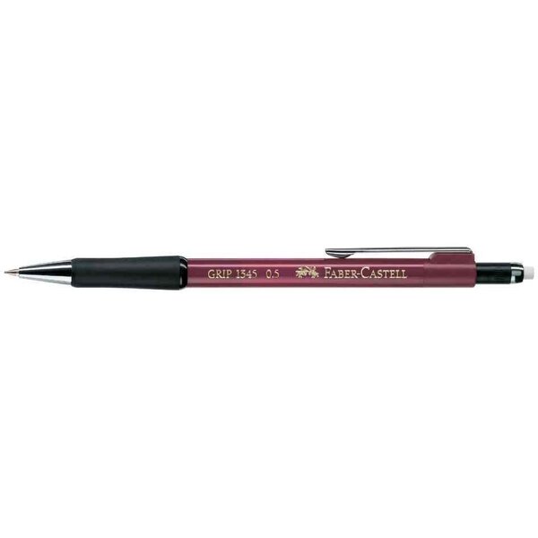 Portemine GRIP 1345 Diam 0 5mm Rouge métallisé x 12 FABER-CASTELL