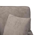 vidaXL Chaise lounge avec jupe Sable 157 x 91 x 91 cm ARES