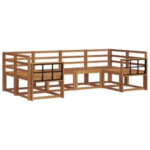 vidaXL Ensemble de canapés d'extérieur 6 pc Naturel