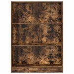 vidaXL Bibliothèque chêne fumé 80x24x109 cm bois d'ingénierie