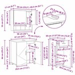 vidaXL Ensemble de mobilier de salle de bain 3 Pièces Chêne fumé