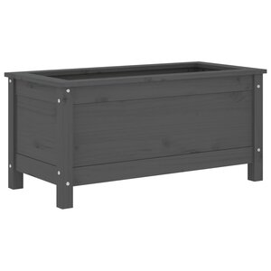 vidaXL Jardinière gris 82 5x40x39 cm bois massif de pin