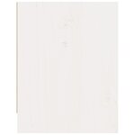 vidaXL Table de chevet Blanc 40x30 5x40 cm Bois de pin massif