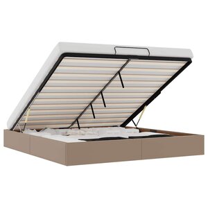 vidaXL Cadre de lit ottoman sans matelas cappuccino 180x200 cm