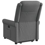 vidaXL Fauteuil inclinable Gris foncé Tissu