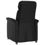vidaXL Fauteuil de massage Noir Similicuir