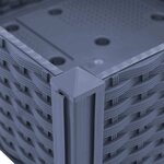 vidaXL Lit surélevé 40x40x23 cm Polypropylène