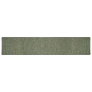 vidaXL Tapis de surface Vert olive 80 x 400 cm Jute