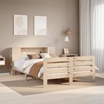 vidaXL Cadre de lit sans matelas 140x190 cm bois de pin massif