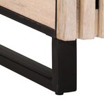 vidaXL Table de chevet blanc 50x34x60 cm bois de manguier massif