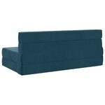 vidaXL Canapé-lit pliable Bleu 152 x 86 5 x 60 cm Tissu