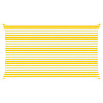 vidaXL Voile d'ombre Jaune et blanc 4 x 7 m 100   polyester Oxford