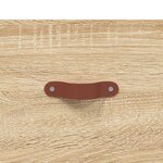 vidaXL Buffet haut Chêne sonoma 69 5x34x180 cm Bois d'ingénierie