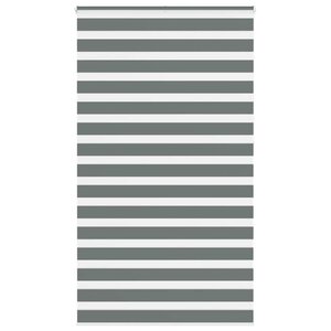 vidaXL Store zèbre gris foncé largeur du tissu 115 9 cm polyester