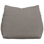 vidaXL Coussin de Dos Taupe 60 x 20 x 50 cm tissu