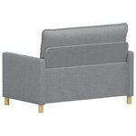 vidaXL Canapé 2 place Gris clair 126 x 81 x 87 5 cm Tissu