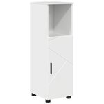vidaXL Ensemble de mobilier de salle de bain 4 Pièces Blanc brillant