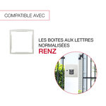 Cadre d'encastrement blanc neige brillant ral 9016