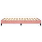 vidaXL Cadre de lit sans matelas rose 120x190 cm velours