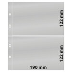 Feuilles Multi Collect Lindner transparentes à 2 bandes pour blocs feuillets.