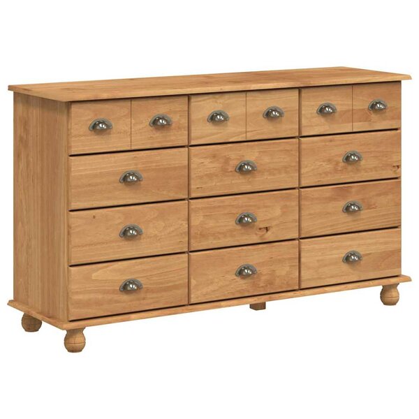 vidaXL Commode ASKIM Marron 79 x 40 x 133 5 cm Bois de pin massif