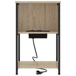 vidaXL Cabinet de chevet 2 Pièces Chêne sonoma 38 x 31 x 61 cm