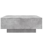 vidaXL Table basse gris béton 80x80x31 cm bois d'ingénierie