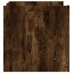 vidaXL Table basse chêne fumé 80x50x50 cm bois d'ingénierie