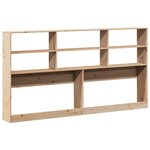 vidaXL Tête de lit avec rangement 200 cm bois massif de pin