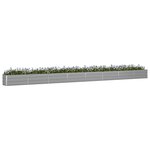 vidaXL Jardinière Gris clair 480 x 50 x 45 cm Acier galvanisé