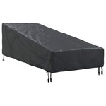 vidaXL Housse de meubles d'extérieur 203 x 81 x 63 cm Rectangulaire