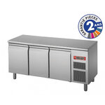 Soubassement réfrigéré positif inox 220 l - baron -  - acier inoxydable1pleine