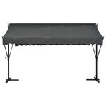 vidaXL Auvent sur pied 400 x 300 cm Anthracite