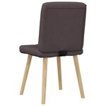 vidaXL Chaises à manger lot de 2 marron foncé tissu