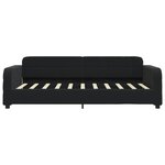 vidaXL Lit de repos sans matelas noir 90x190 cm velours