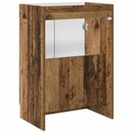 vidaXL Armoire sous évier de salle de bain Bois ancien